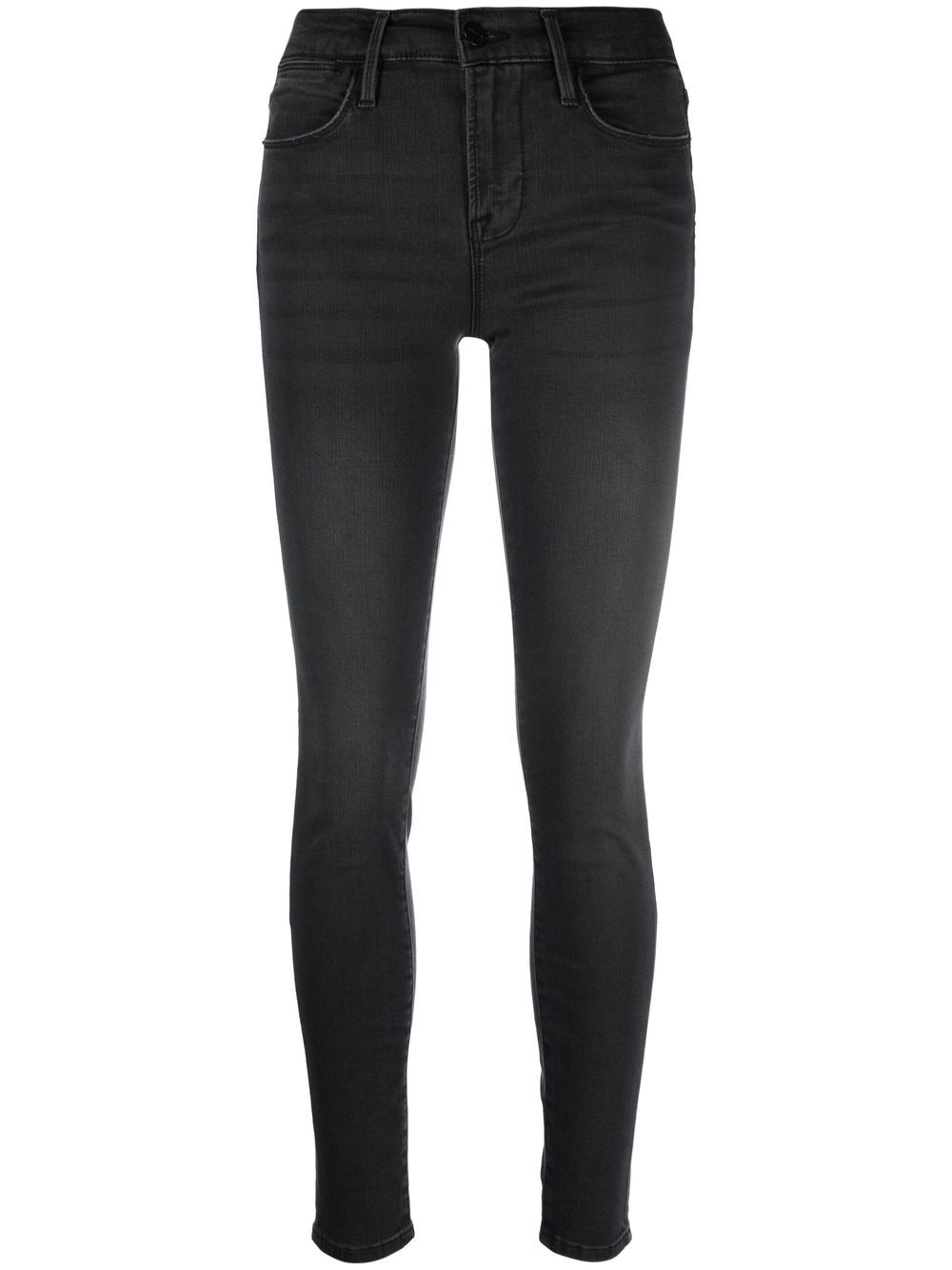 High-rise skinny jeans - Black