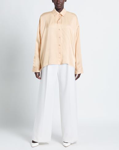B. yu Woman Shirt Ivory Size XL Viscose