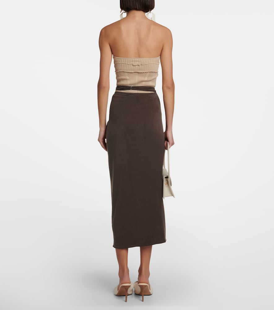 La Jupe Espelho midi skirt