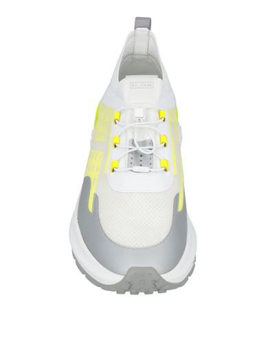 Tod's No_code Man Sneakers White Size 11 Leather, Textile fibers