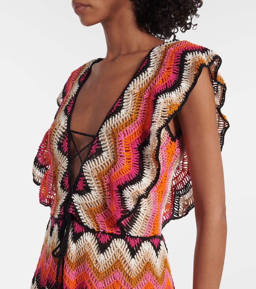 Melissa cotton crochet maxi dress