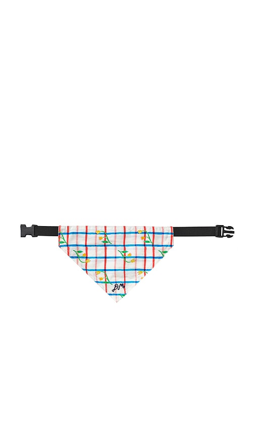 Damson Madder Pet Neckerchief in White