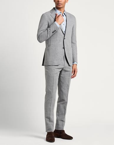 Man Suit Grey Size 40 Wool, Linen
