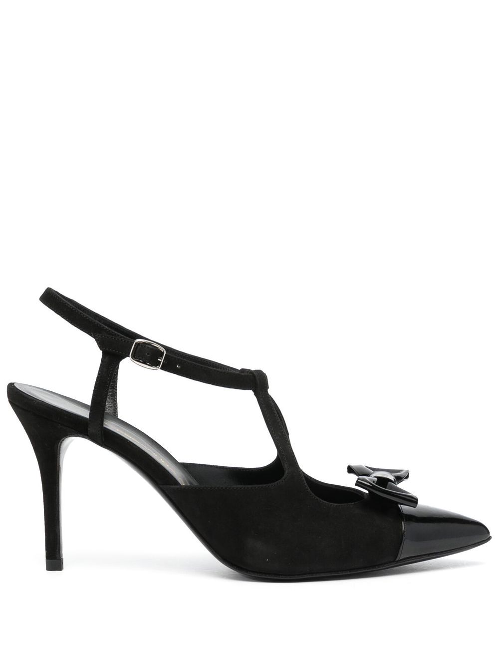 Bow-detail 110mm pumps - Black