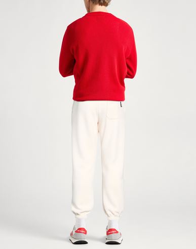 Man Pants Cream Size L Polyester, Viscose, Elastane