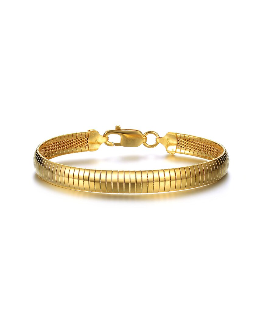 14K Over Silver Omega Bracelet