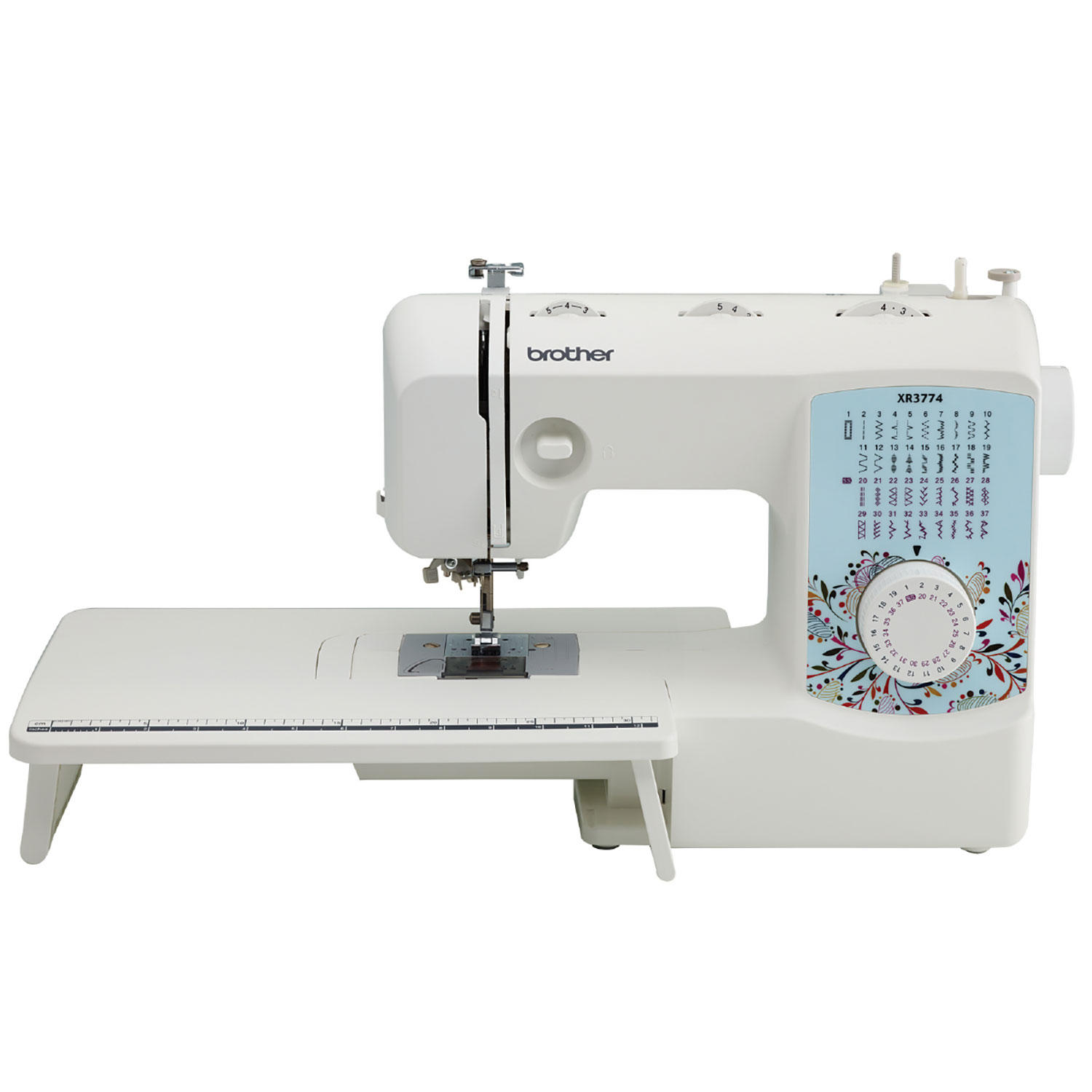 XR3774C Sewing Machine with Wide Table and Motion/Open Toe Quilting Foot