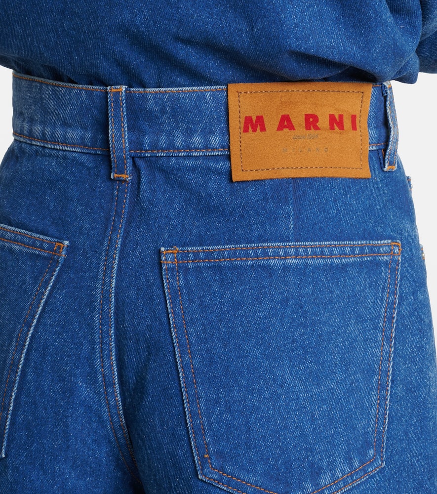 Logo wide-leg jeans