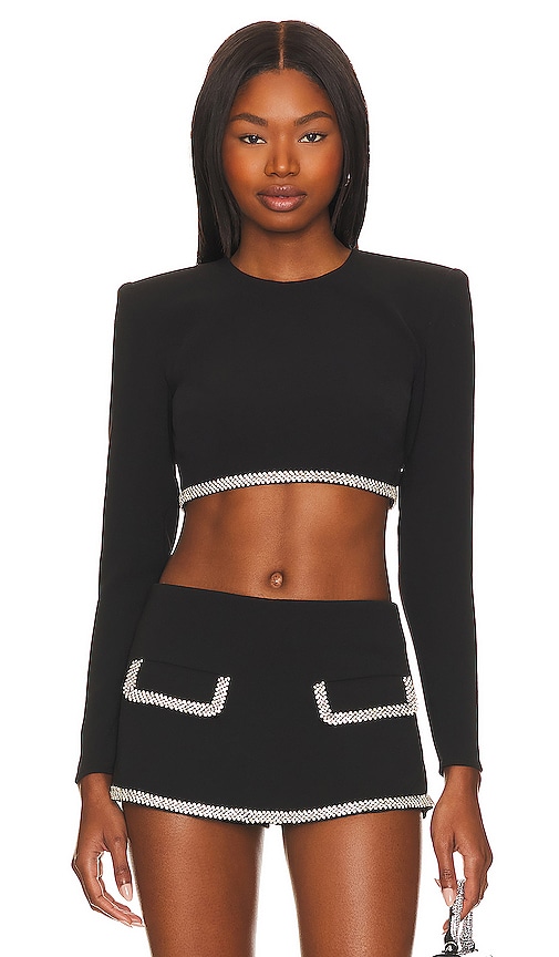 Lovers and Friends x Rachel Cosette Crop Top in Black.  XL also in L, M, S