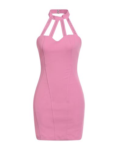 Woman Mini dress Pink Size 8 Polyester, Elastane