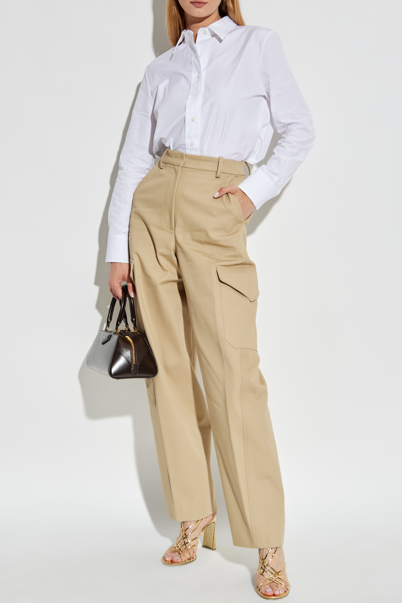 Cargo Trousers, Women's, Beige