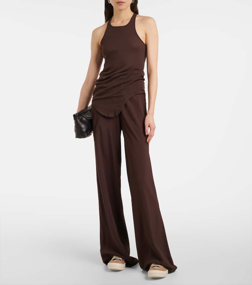 Rick Owens Denim bustier gown