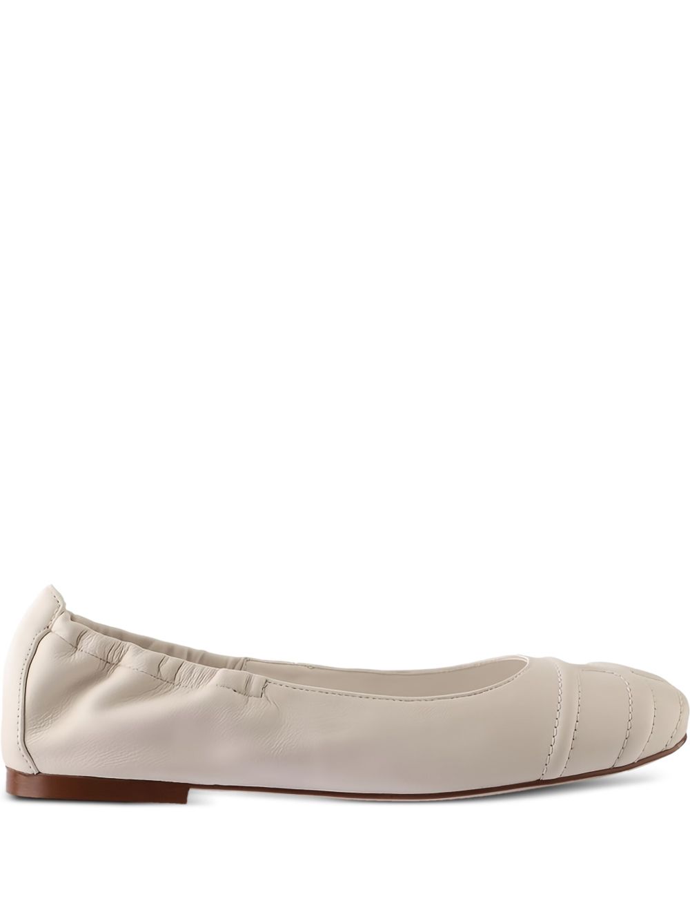Daisy ballet flats - White