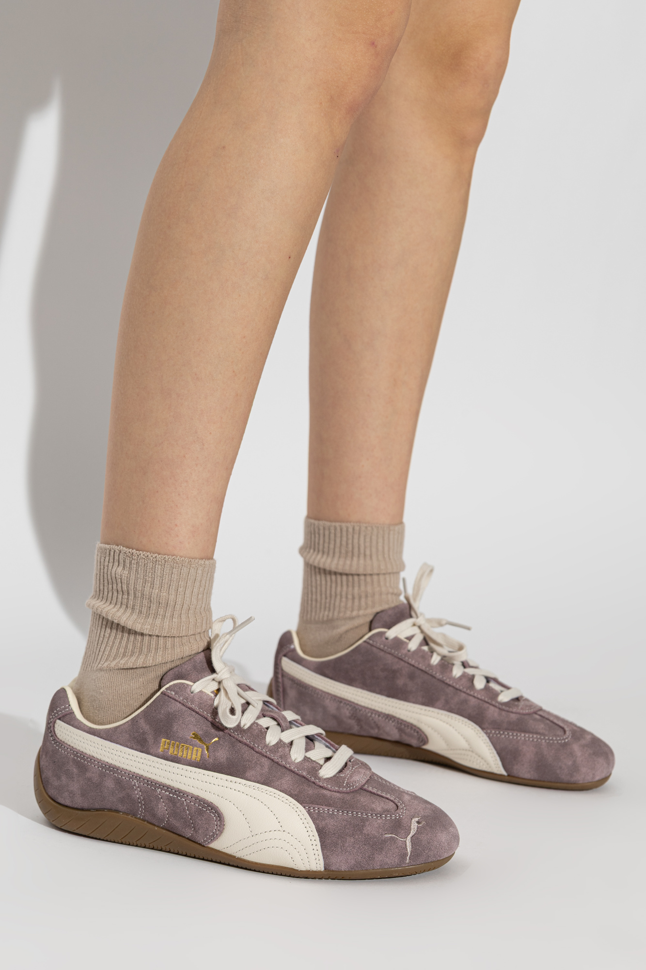 ‘Speedcat Faded’ Sports Shoes, Women's, Brown