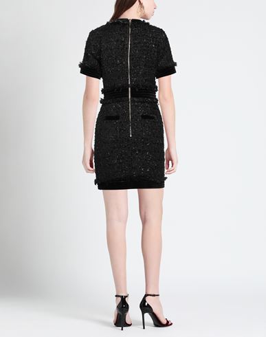 Woman Mini dress Black Size 6 Polyester, Elastane