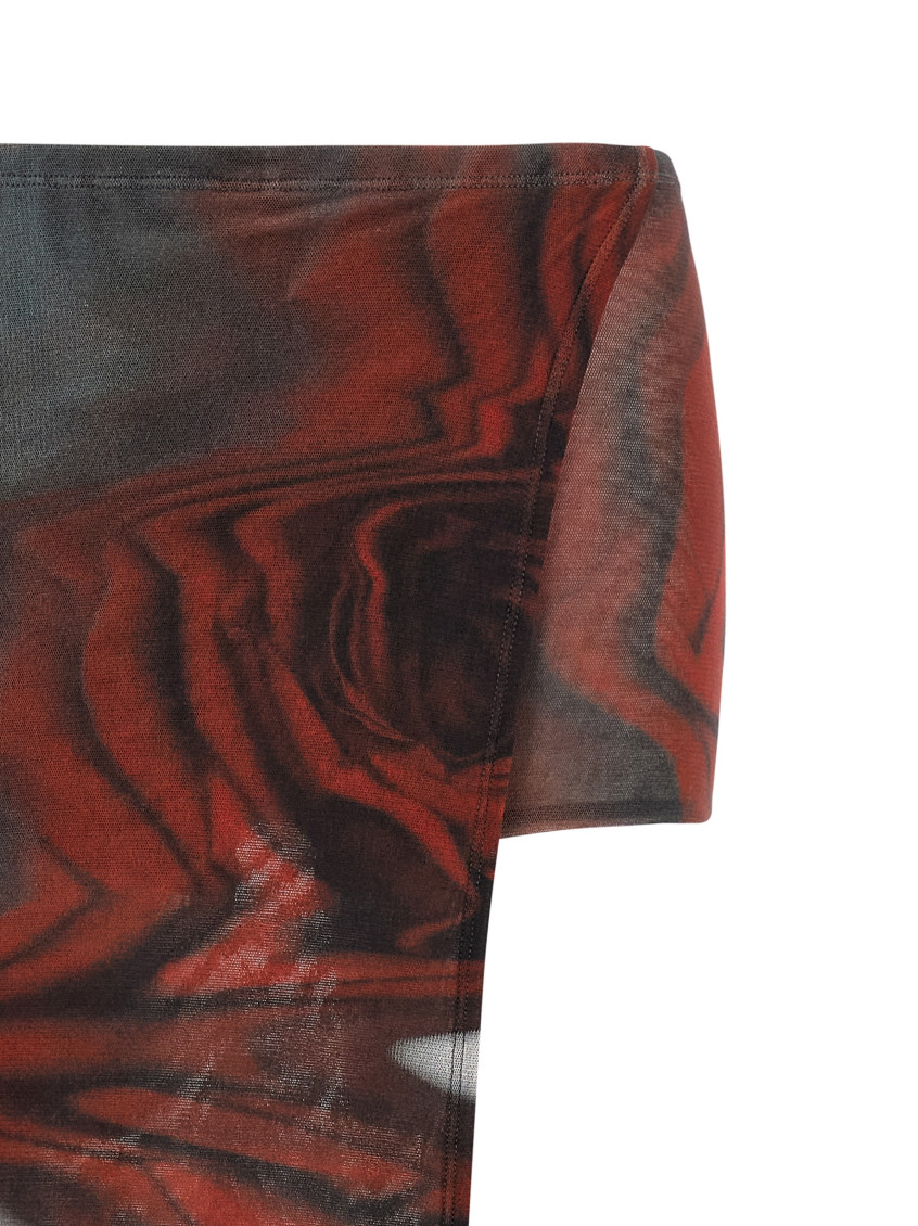 The Red Blurry Roses Bermuda And Short Multicolor