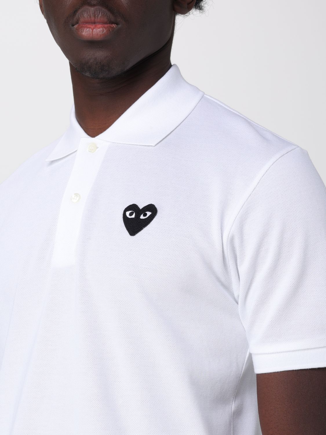COMME DES GARÇONS PLAY Polo Shirt Men color Black