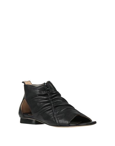 Woman Ankle boots Black Size 4 Leather