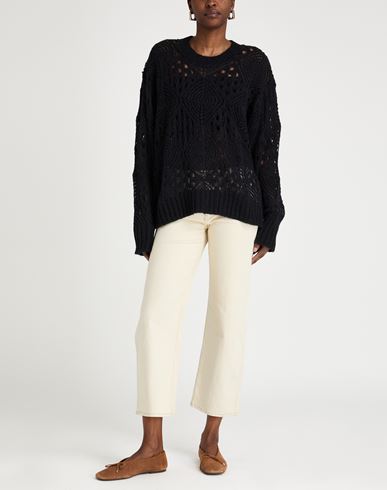 Woman Sweater Black Size M Baby alpaca wool, Polyamide, Virgin Wool