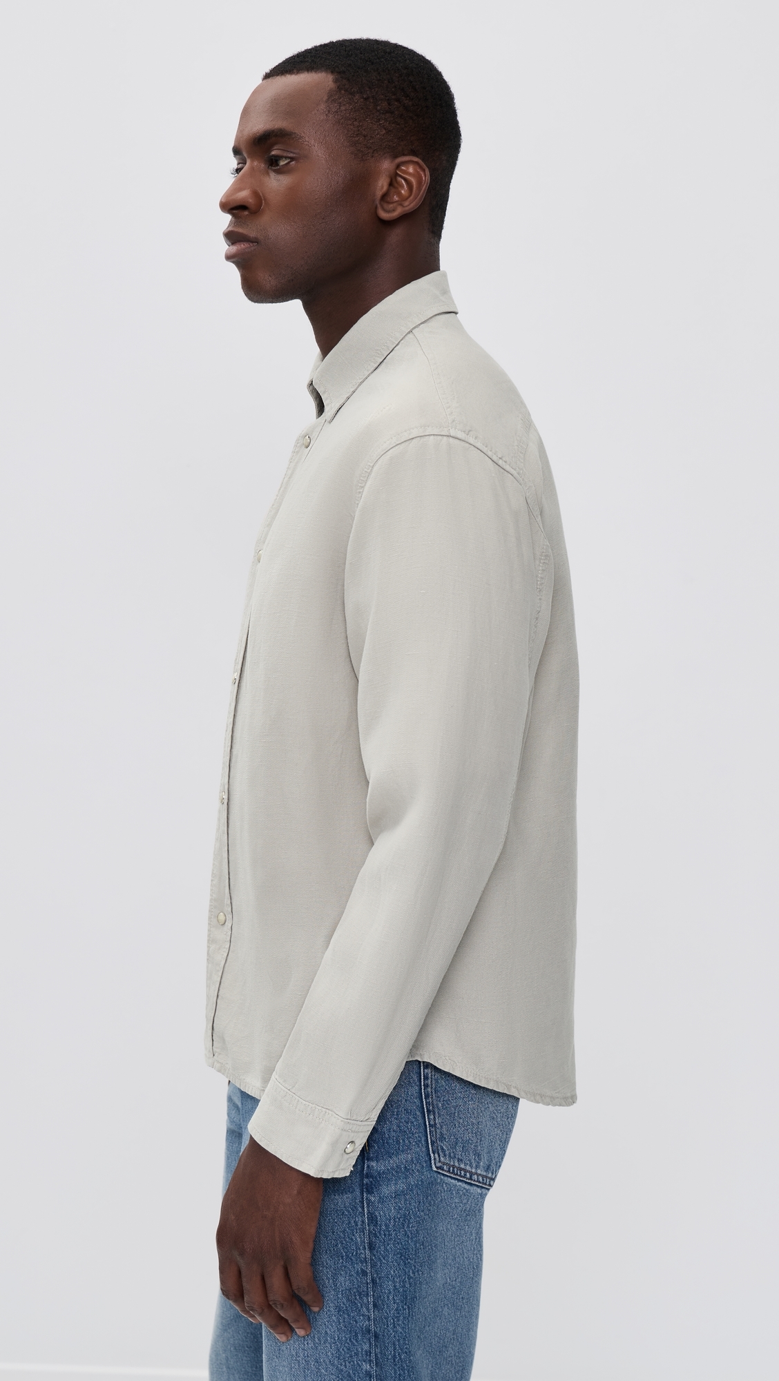 Long Sleeve Classic Shirt Light Stone