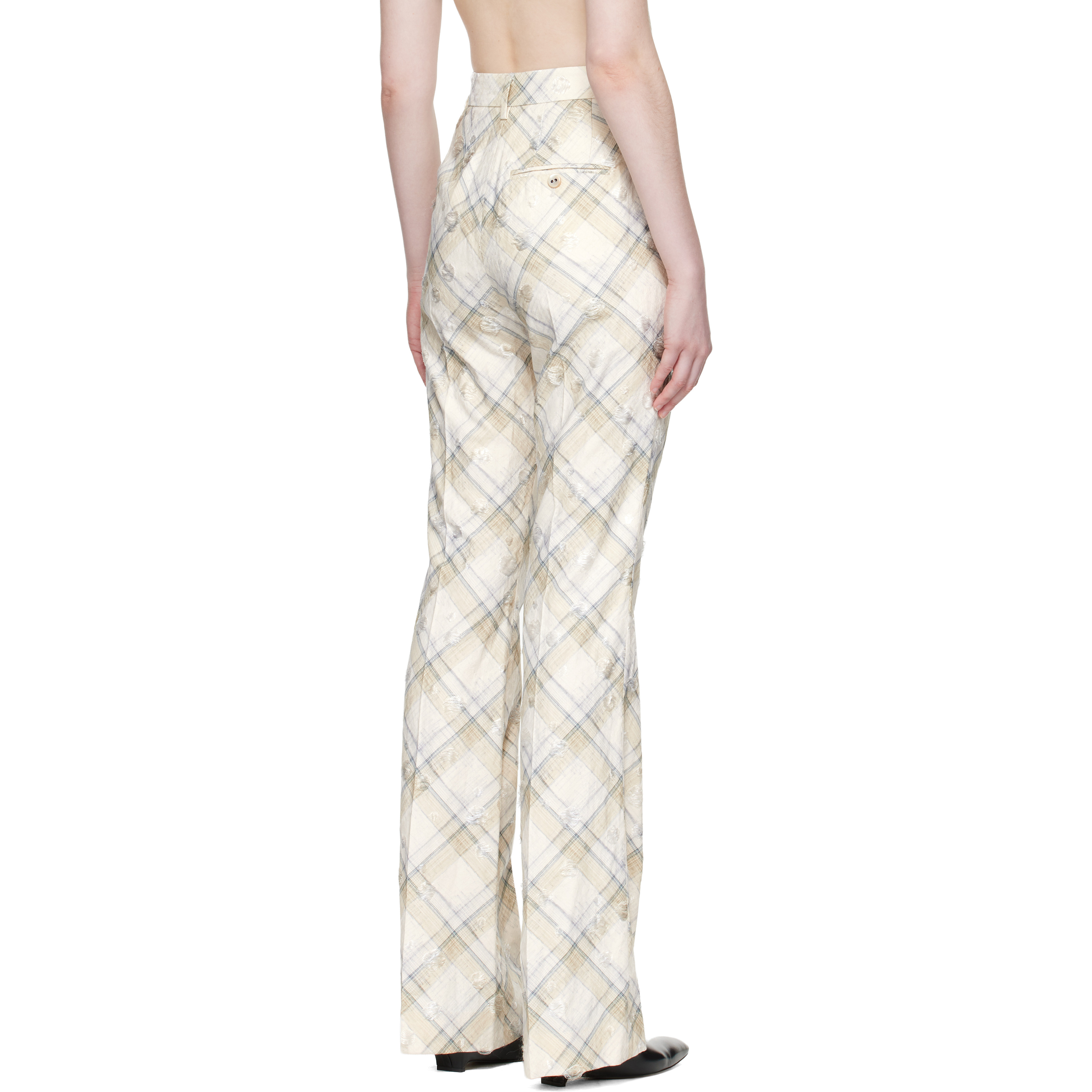 Beige Ray Trousers
