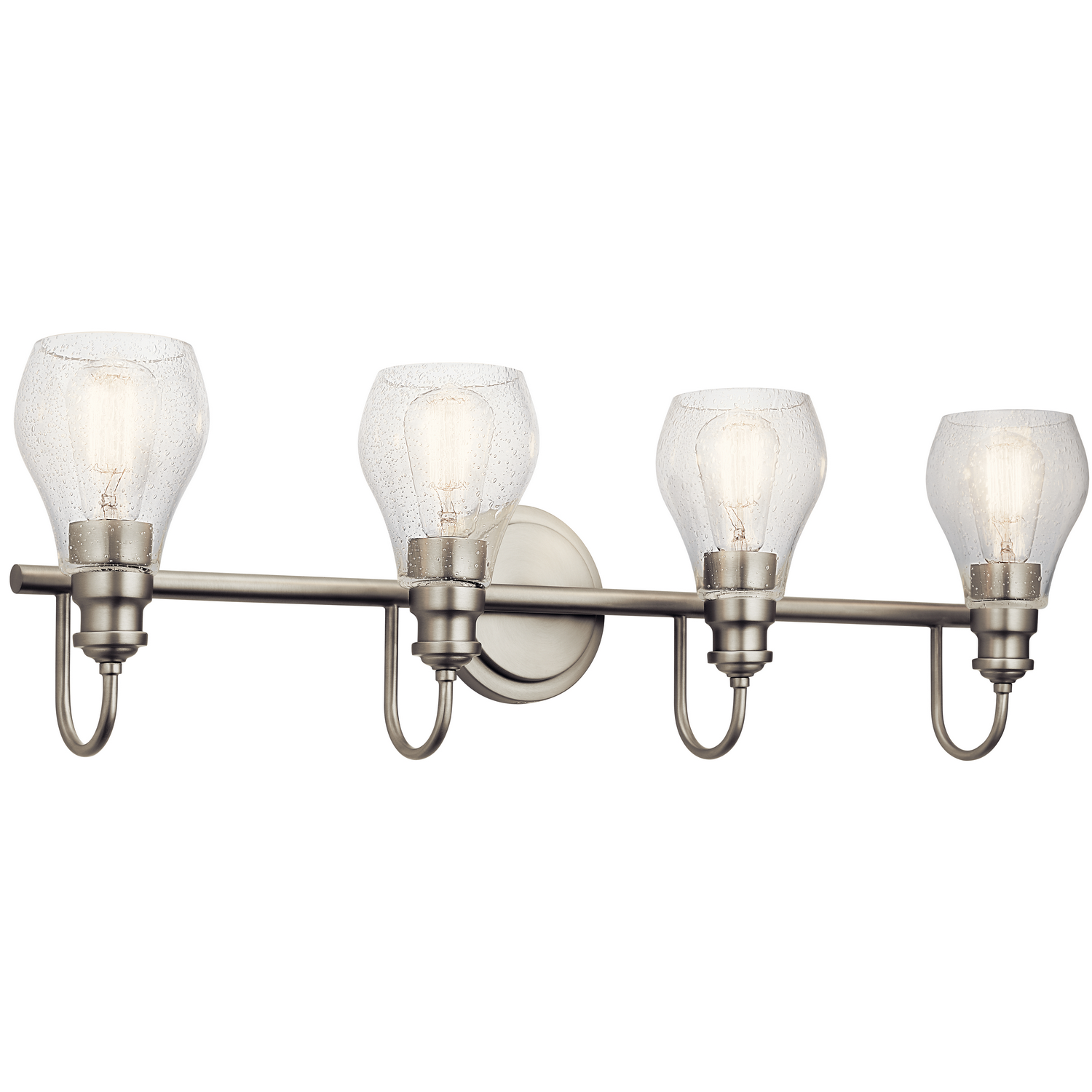 Greenbrier 4-Light 6" Bathroom Vanity Light in Brushed Nicke