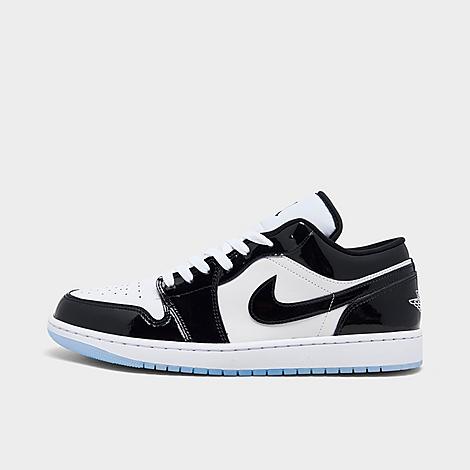 Men's Air Retro 1 Low Casual Shoes in White/Black