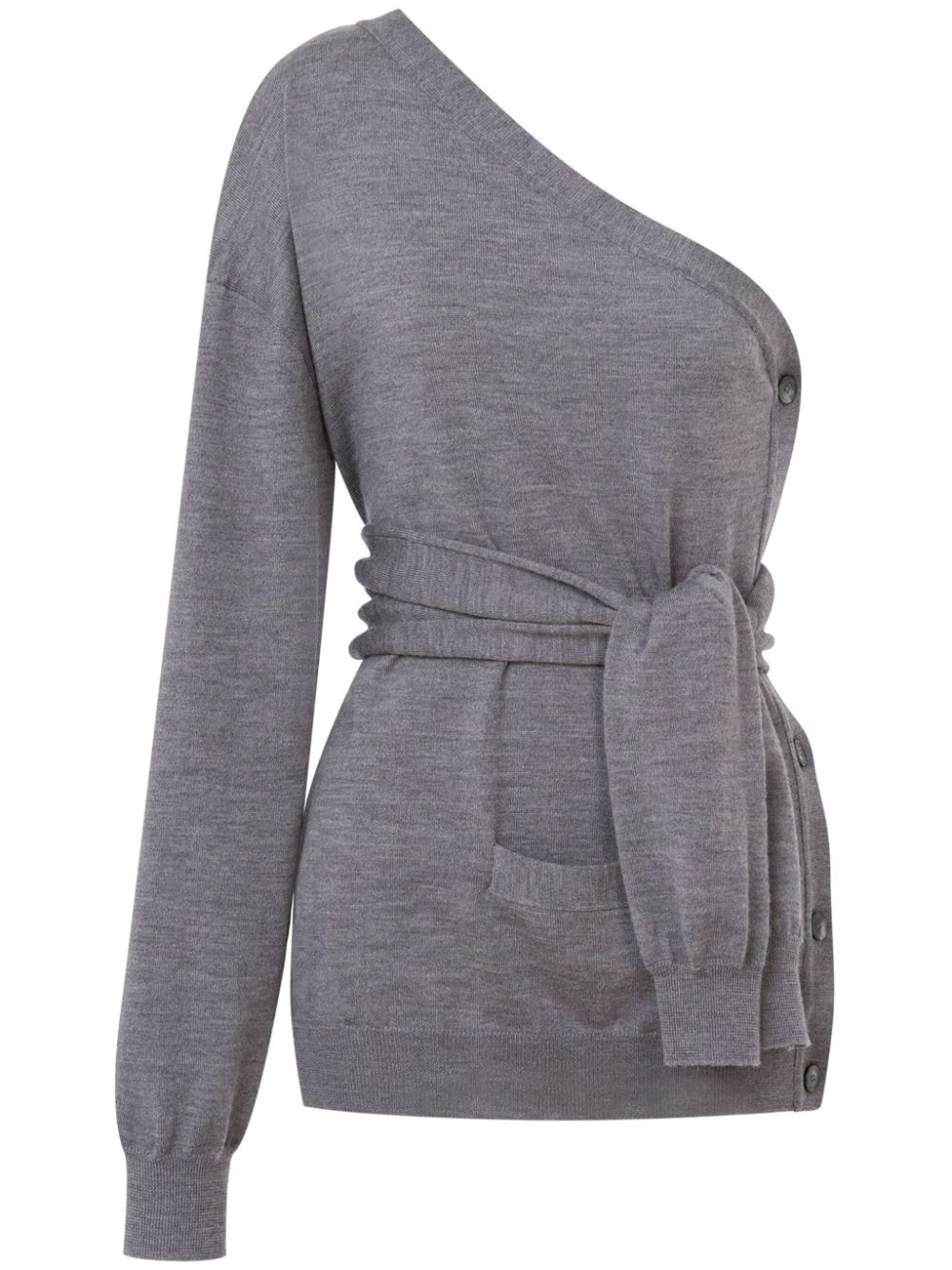One-shoulder sweater - Grey