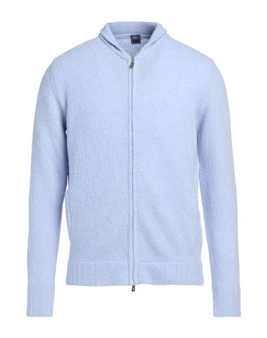 Man Cardigan Light blue Size 40 Virgin Wool, Cashmere, Polyamide