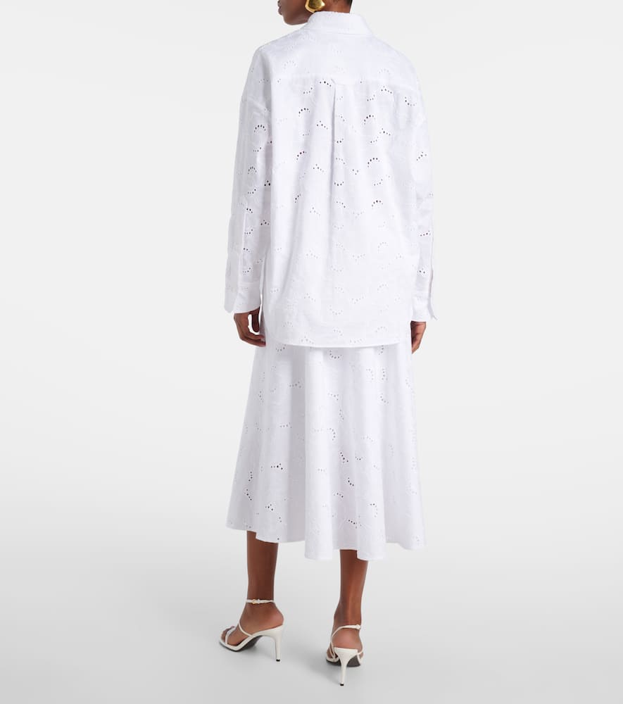 Summer Blossom broderie anglaise shirt