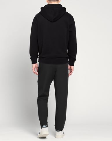 Man Sweatshirt Black Size XXL Cotton, Polyester