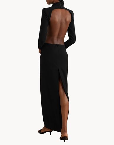 Mônot Woman Maxi dress Black Size 4 Polyester