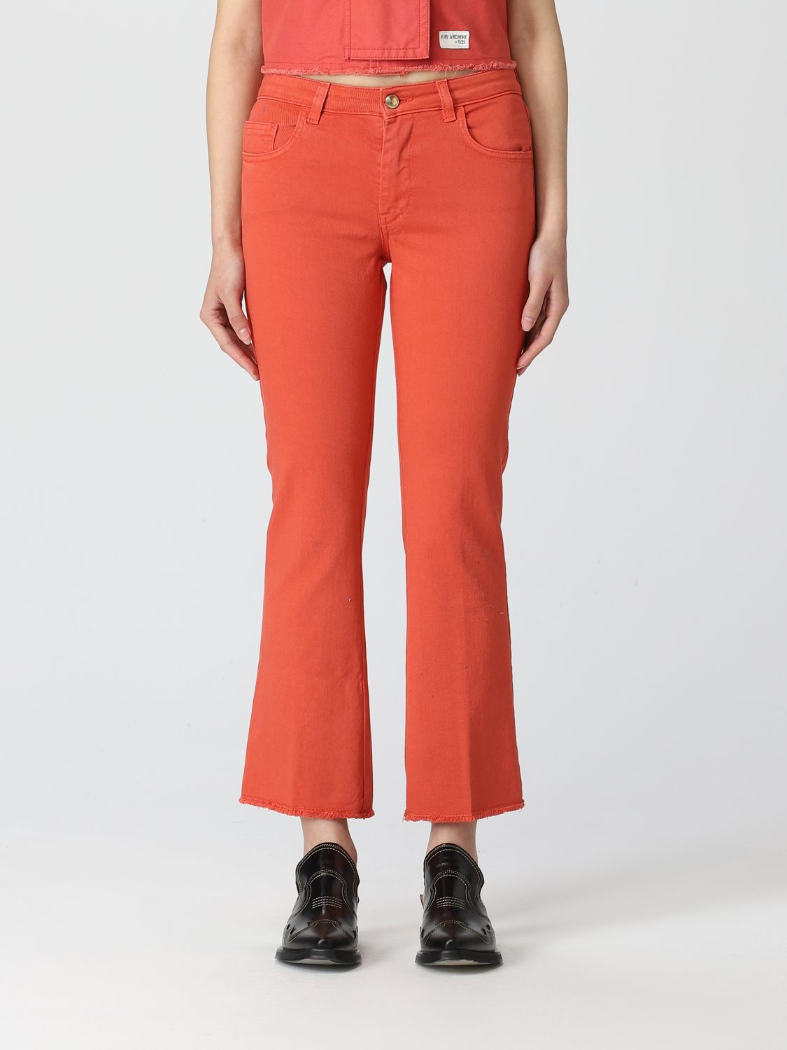 Pants Woman color Red