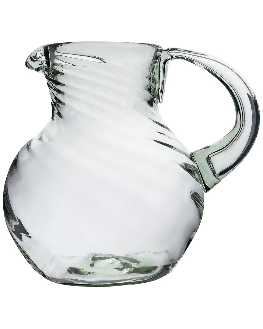 Optic Swirl Mexican Glassware Pitcher