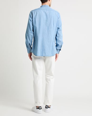 Man Denim shirt Blue Size 16 Cotton