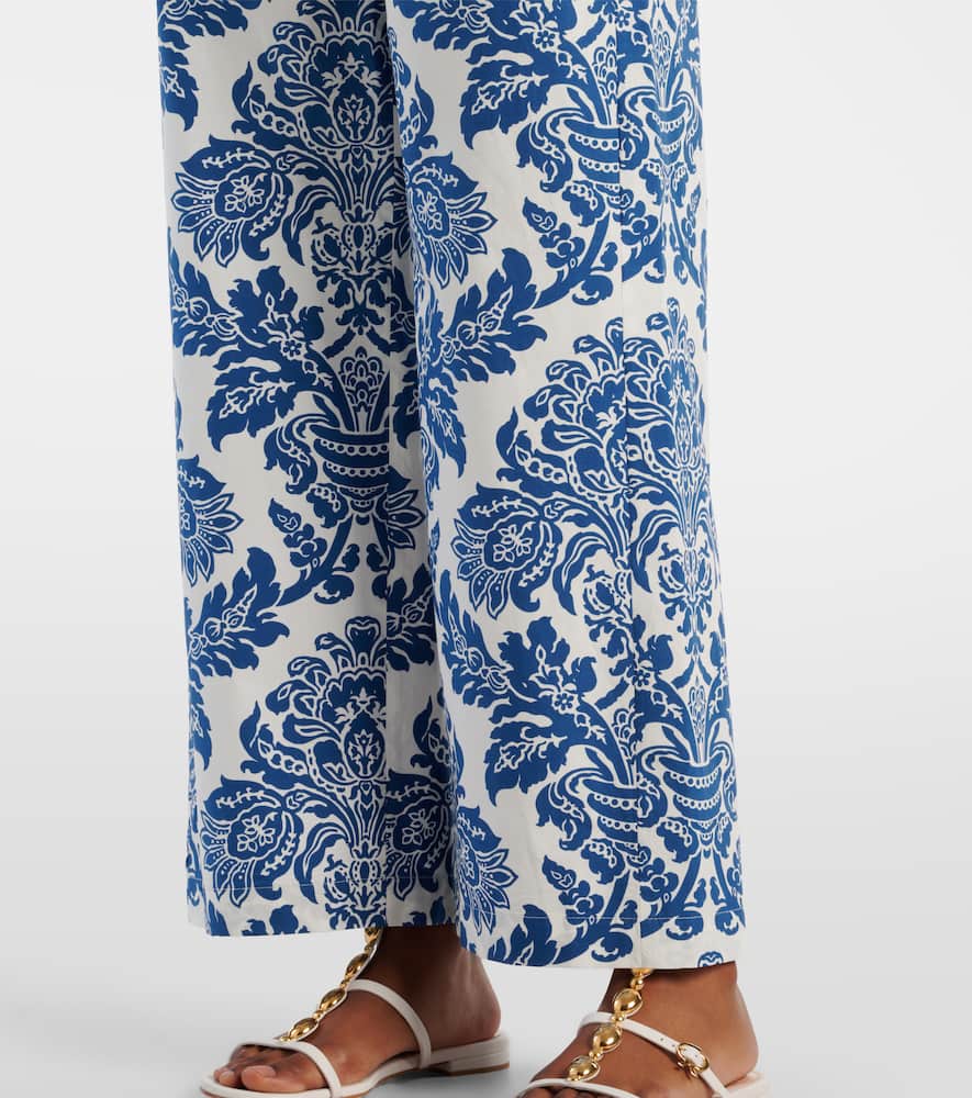 Merano cotton wide-leg pants