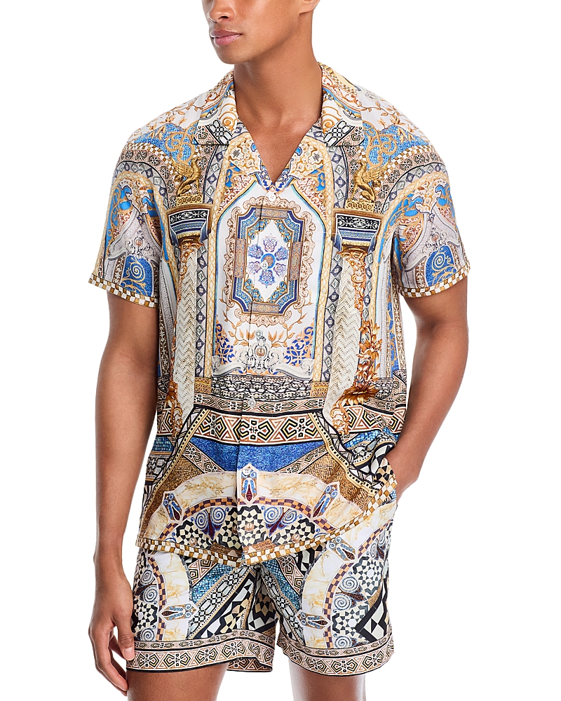 Camp-collar shirt - White