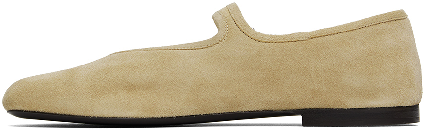 The Row Tan Boheme MJ Ballerina Flats