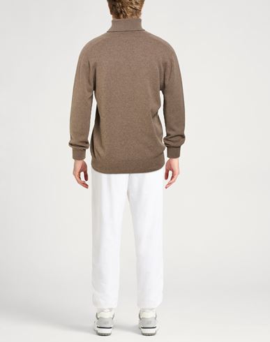 Man Turtleneck Light brown Size 38 Cashmere