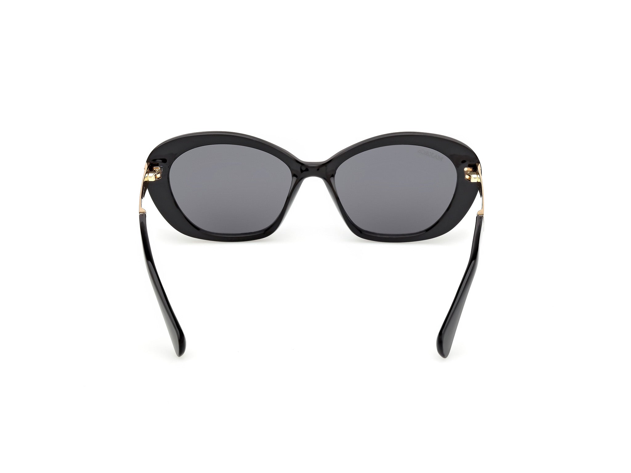 MAX&Co Donna MAX&Co MO0133 01A Occhiali da sole Iniettato Nero Fumo Rotonda Normale