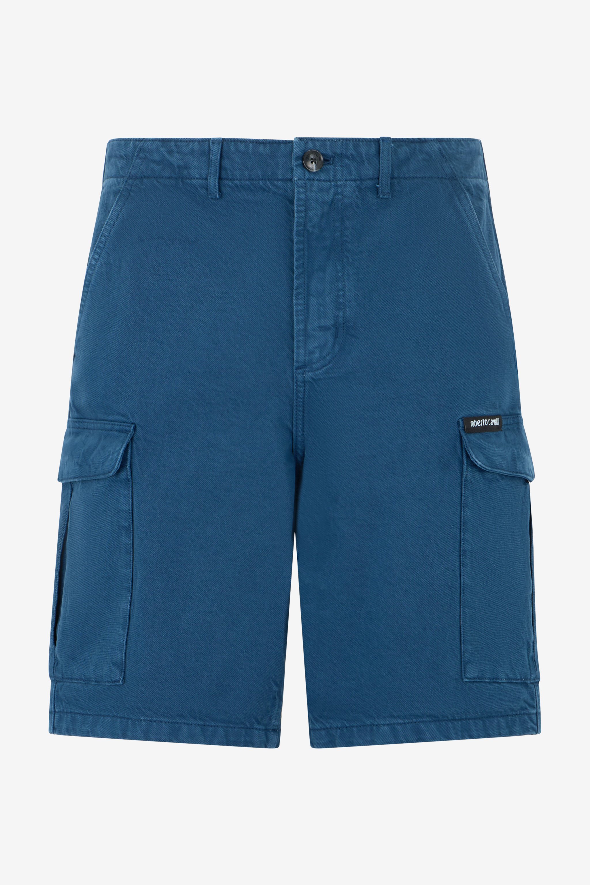 Blue Cargo Bermuda Shorts