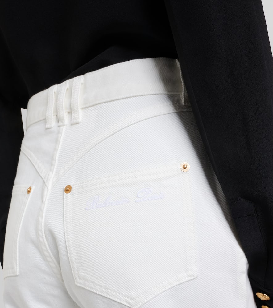 High-rise straight jeans