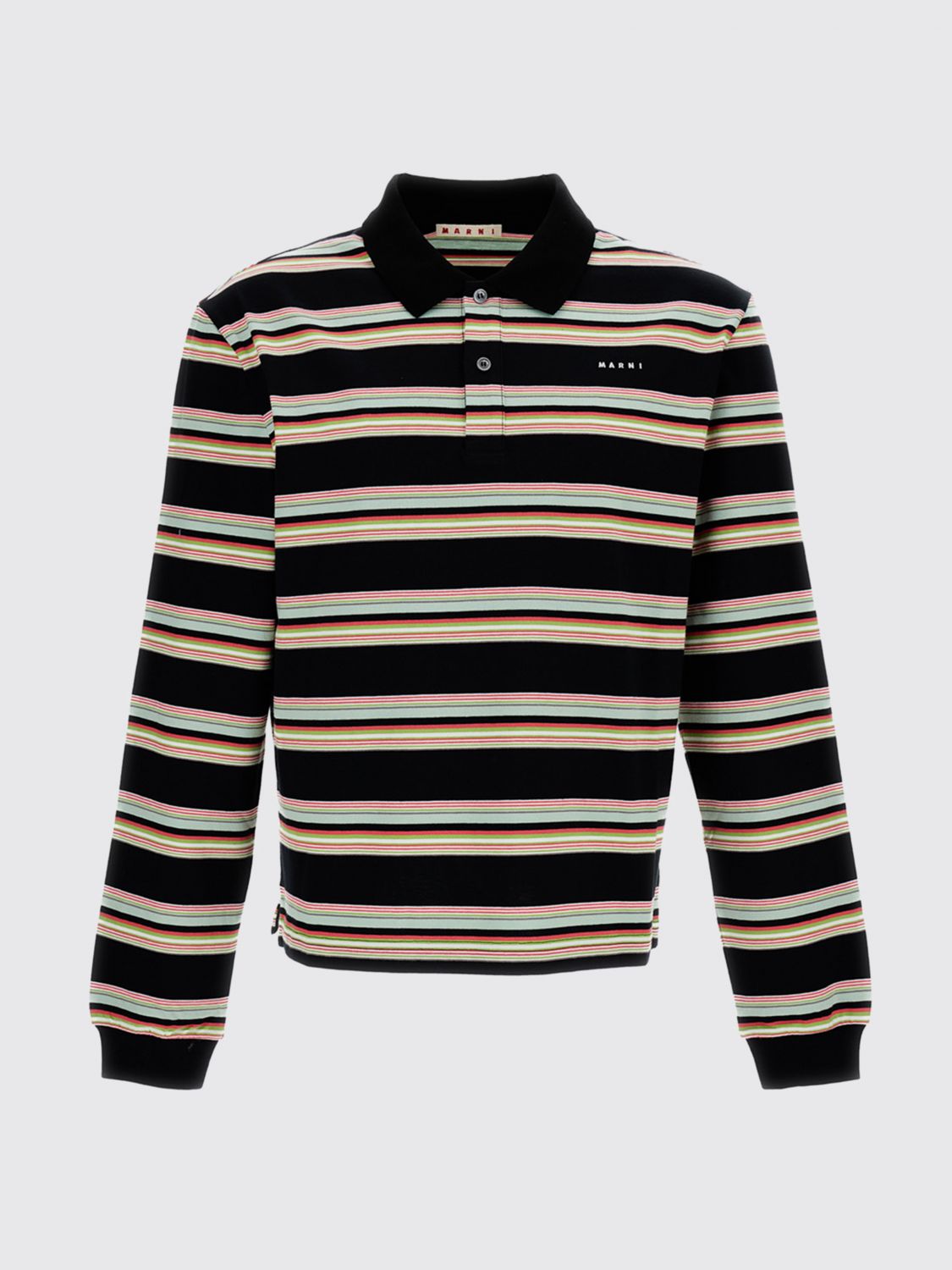Slim Fit Long Sleeve Polo Shirt