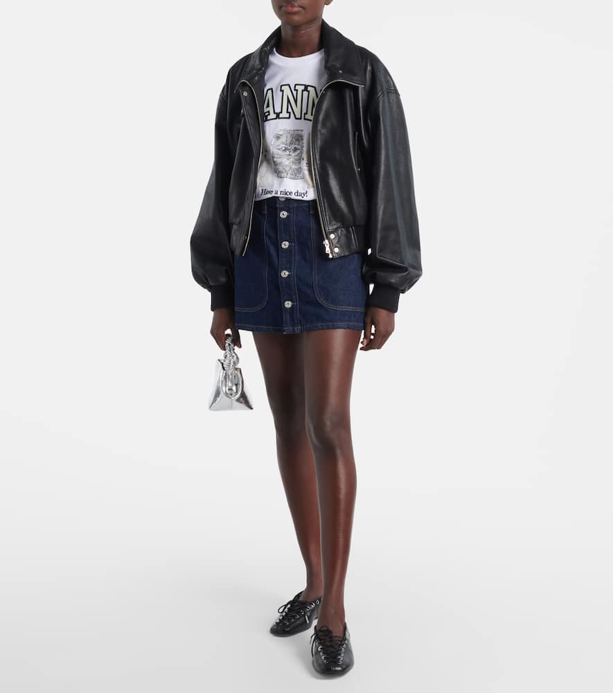 Denim miniskirt