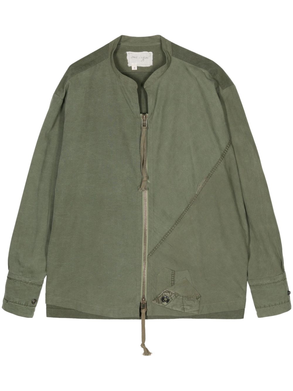 Cotton zip-up jacket - Green