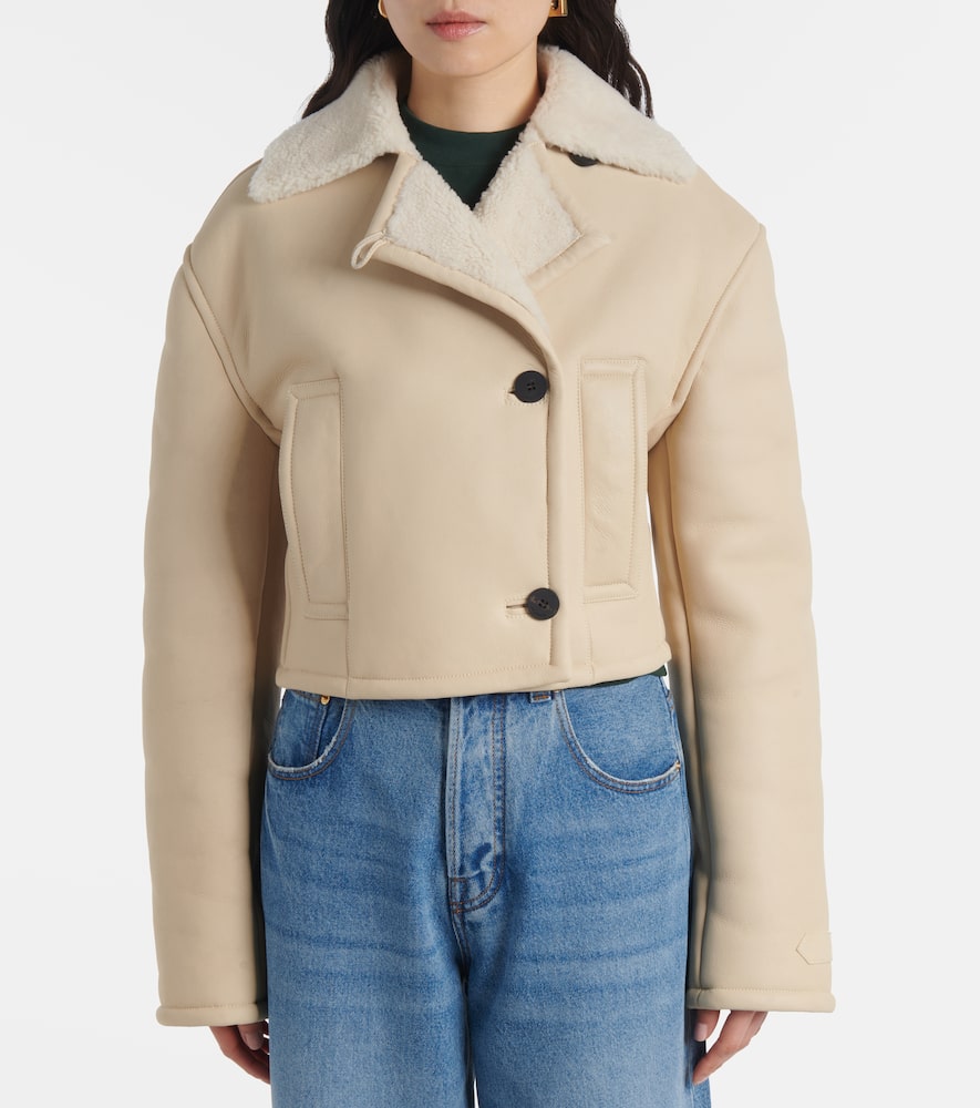 Marino cropped shearling jacket