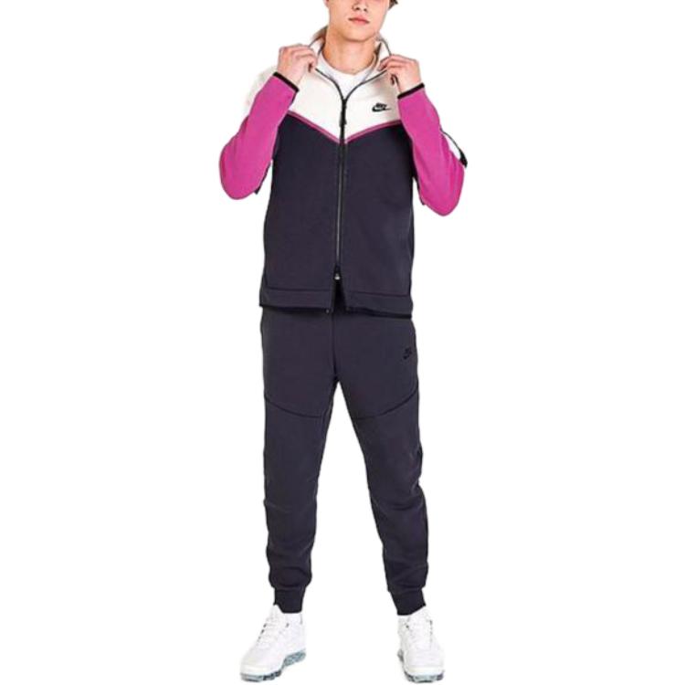 Sportswear Tech Fleece Full Zip Up Hoodie 'Cave Purple Active Pink'