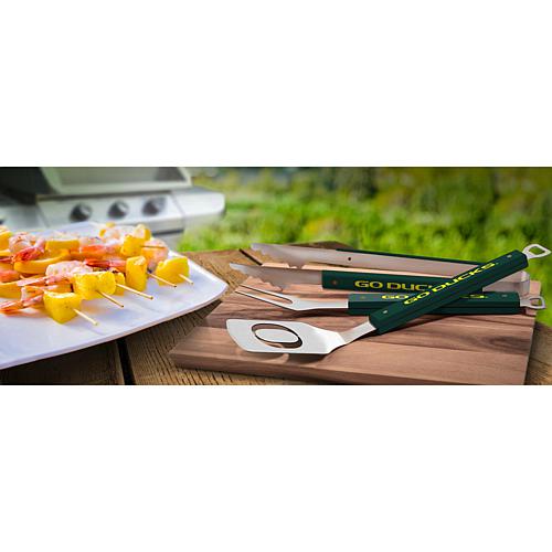 Officially-licensed NCAA Spirit Series 3-Piece BBQ Set