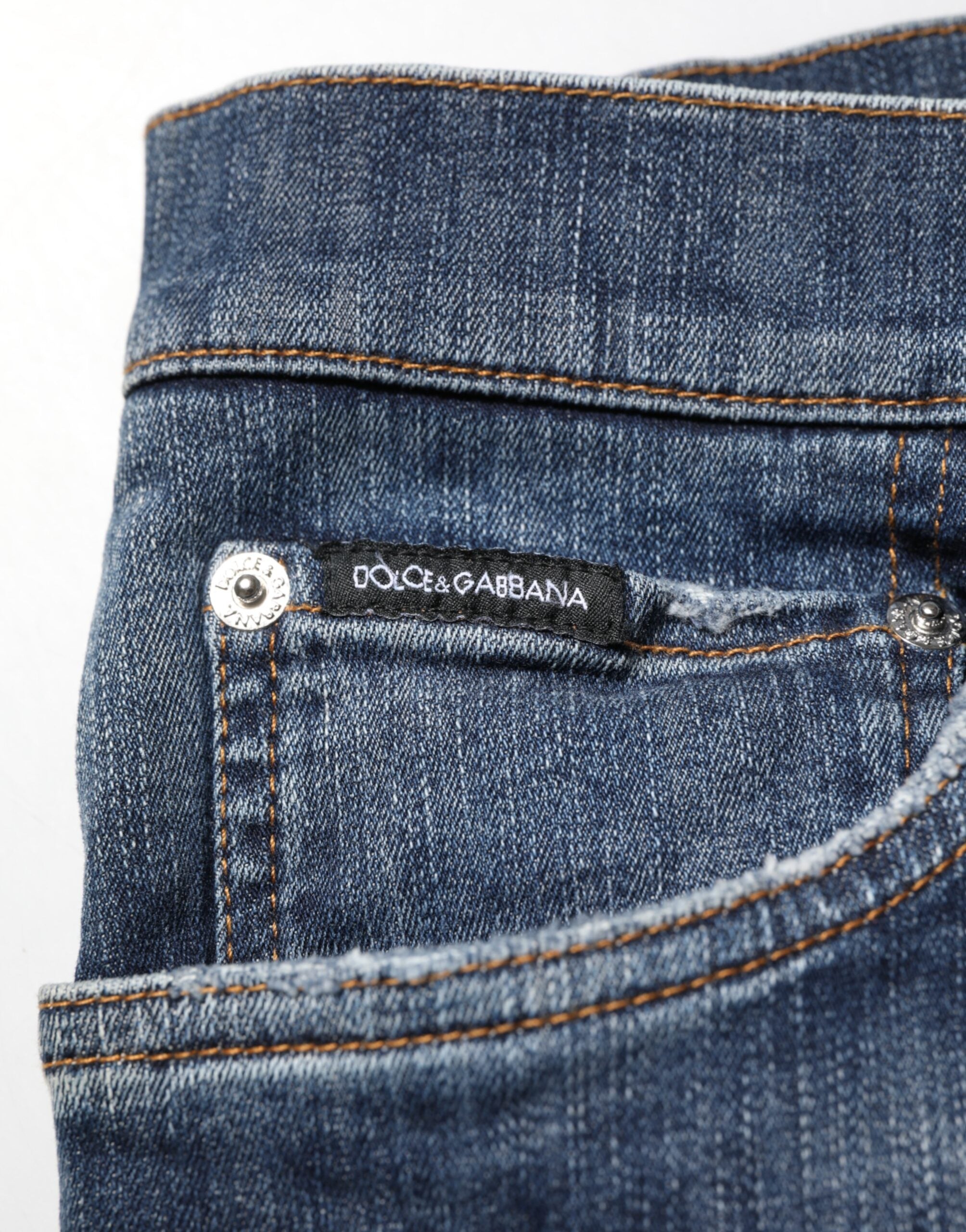 Ripped Denim Jeans — Blue
