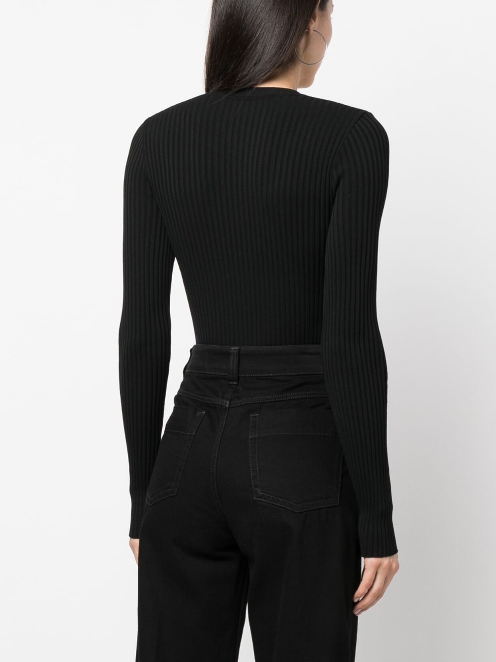 Andreadamo Ribbed Knit Bodysuit